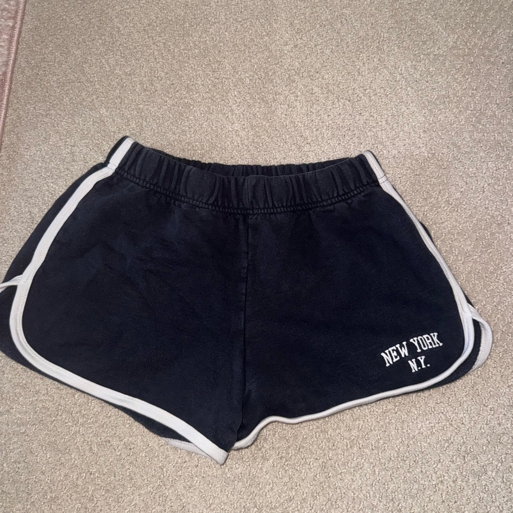 Brandy Melville Black Athletic Shorts with Dolphin Hem